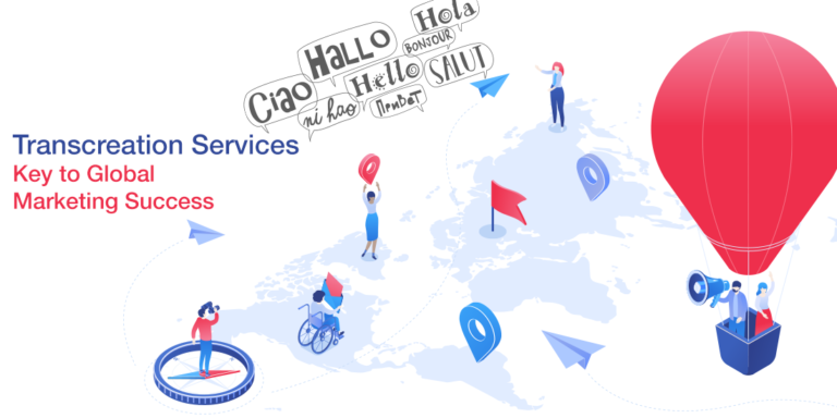 Transcreation services being a key global marketing success banner