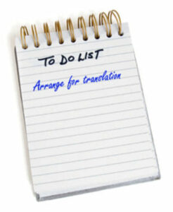 How to prepare for Technical translation with a todo list of items
