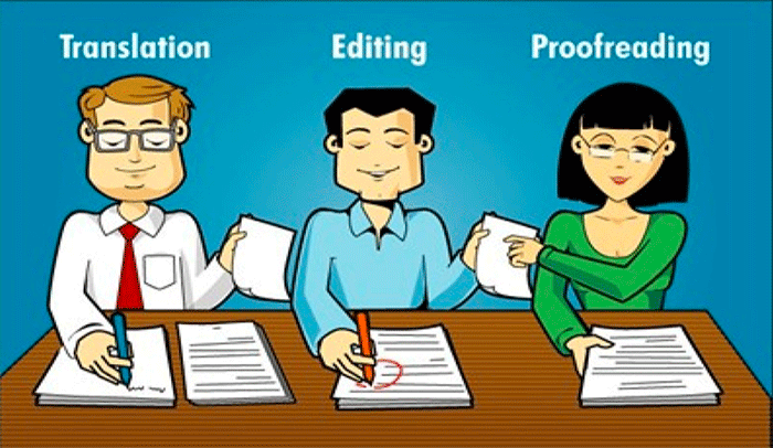 Illustration on the key differences between proofreading and editing